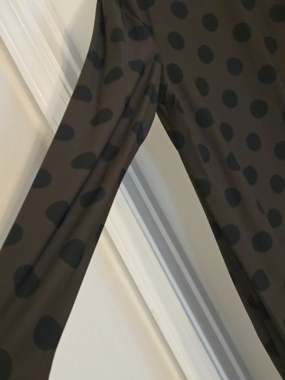 Tekbika By Alembika Dress Sz 2 Black Brown Dots Pockets Stretch Art to Wear NWOT - Picture 4 of 14